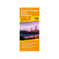 Straßen- und Freizeitkarte Spanien Portugal...
