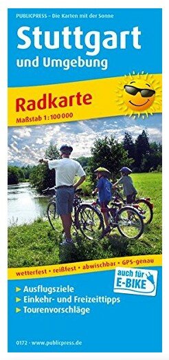 Radkarte Stuttgart und Umgebung mit Einkehr- & Freizeittipps