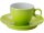 Brunner Espresso Tasse mit Untertasse Space grün Resylin antislip