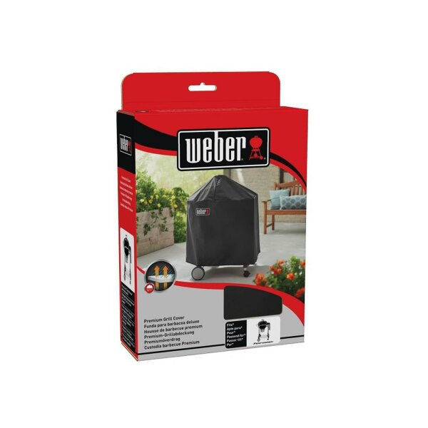 Weber Premium Abdeckhaube für Holzkohlegrill Performer 57 cm Durchmesser