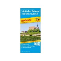 Rad-Wanderkarte Liebliches Taubertal Würzburg...