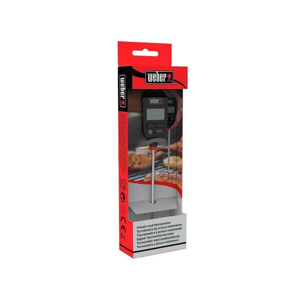 Weber Digital Taschen Thermometer mit Instant Read Grillthermometer