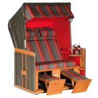 Sonnenpartner Classic 2-Sitzer Halbliegemodell anthrazit rot