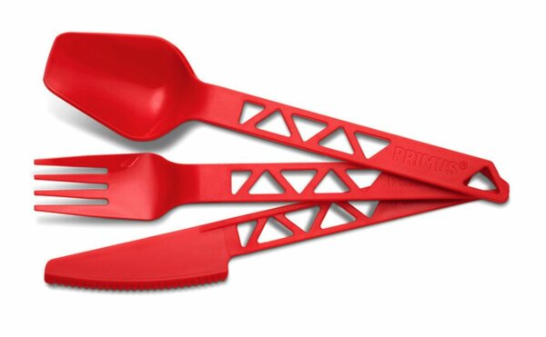 Primus Besteck Trail Cutlery Leichtgewichtbesteck rot 3 teilig