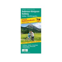 Leporello Radtourenkarte Bodensee-Königssee-Radweg wetterfest