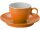 Brunner Espresso Tasse mit Untertasse Flame orange Resylin antislip