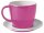 Brunner Tasse mit Untertasse Flame Pink Melamin antislip bild1