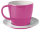 Brunner Tasse mit Untertasse Flame Pink Melamin antislip