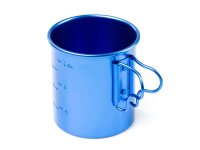 GSI Bugaboo Tasse 414 ml blau Aluminium Cup Trinkbecher
