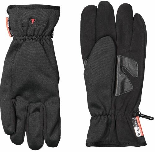 CMP Man Softshell Gloves Nero Herren Handschuh mit Lederelementen