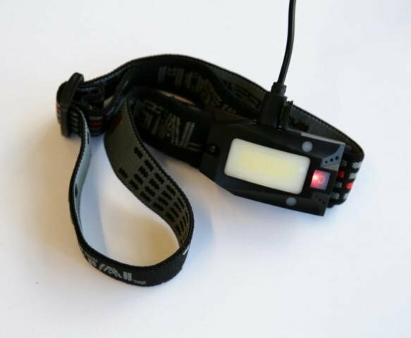 Mostal Kopflampe 360° schwenkbar Stirnlampe mit Sensor Rotlichtfunktion Akkubetrieb