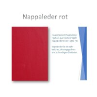 Feuermeister Tischset Nappaleder rot 33 x 46 cm