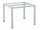 Kettler Cubic Aluminium Tischgestell silber 140 x 70 x 72 cm bild1