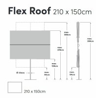 Glatz Suncomfort Flex Roof 210x150cm Light Grey