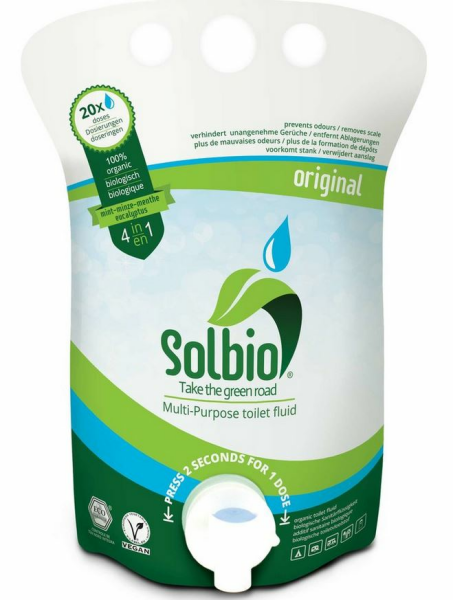 Solbio Toilettenflüssigkeit 800 ml Pouch Original Solbio
