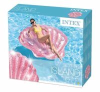 Intex Pink Seashell Island Luftmatratze 178x165x24 cm