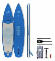 Indiana 120 Family Pack aufblasbares Stand Up Paddling Board inkl. Paddel und Luftpumpe