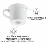 Silwy Porzellan Magnet Espressotassen 2er Set
